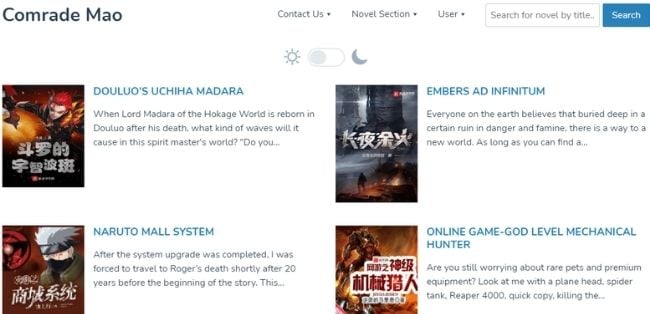machine translation novel sites-comrade-mao