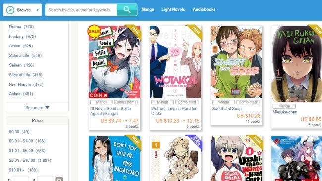 buy manga Book Walker