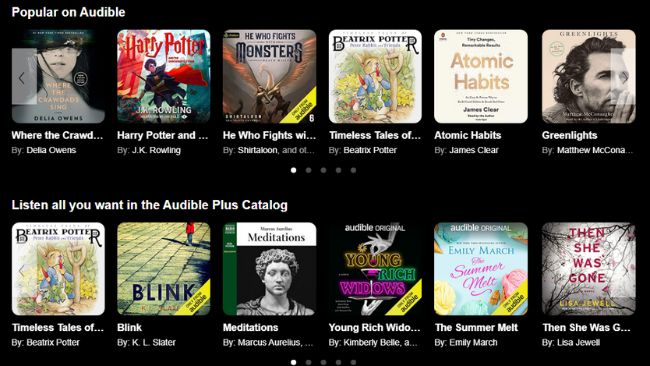 best Audiobook Apps for iPhone Audible